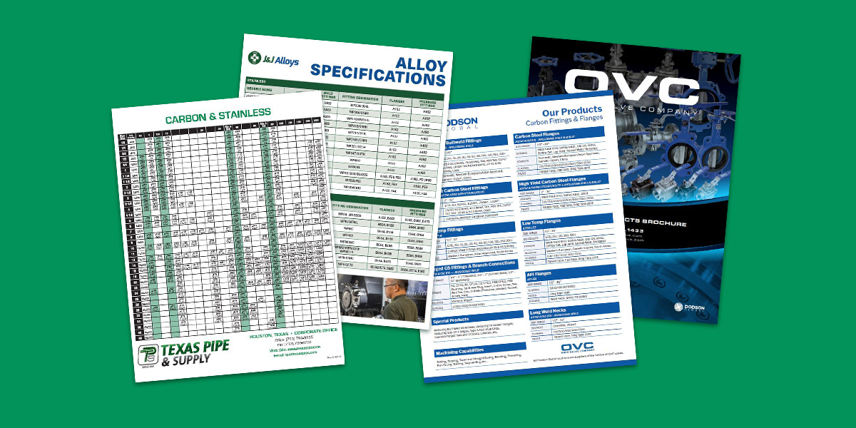 Texas Pipe and Supply Resources - Download Line Cards, Product Brochures, Pipe Charts